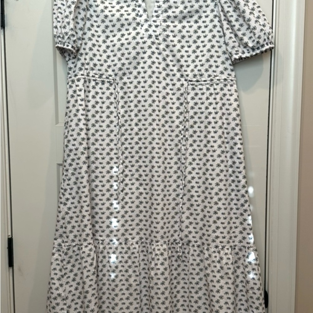 Floral White Dress